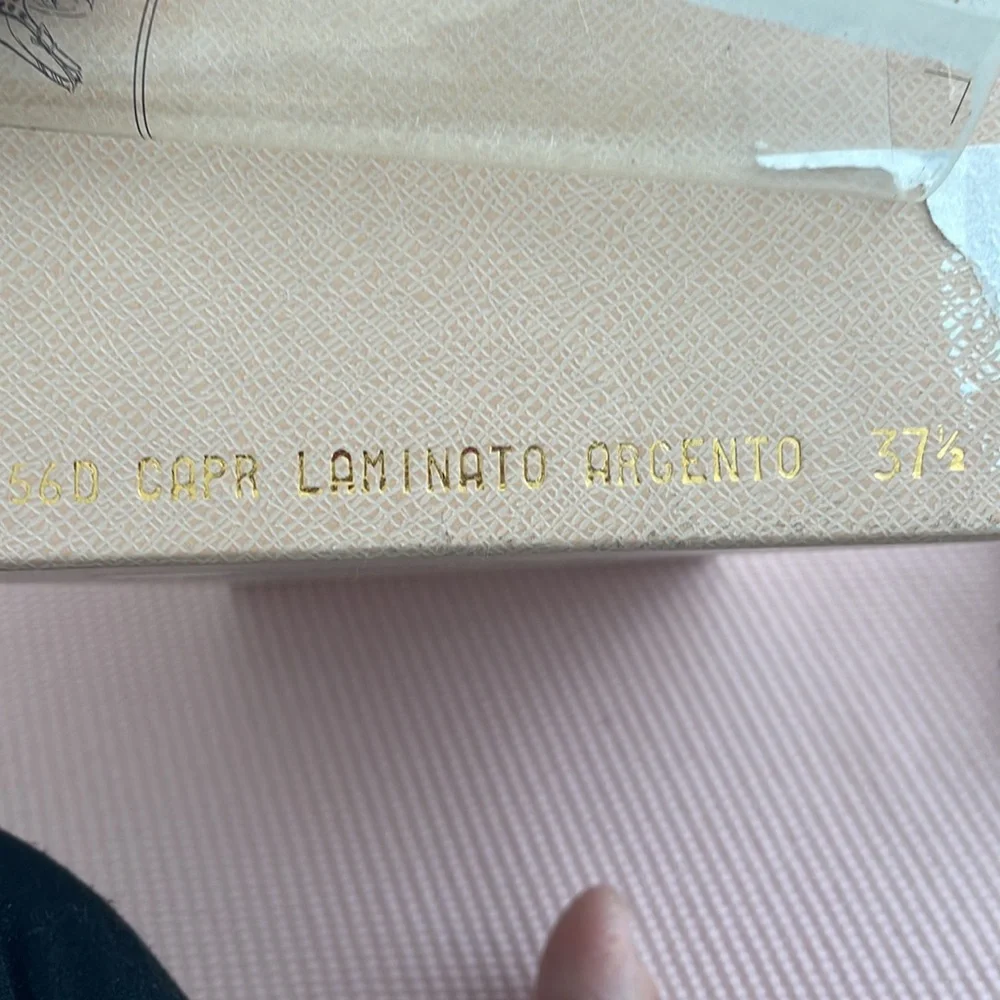 Prada silver leather sandals - Picture 5 of 5